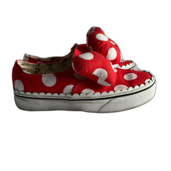Minnie Mouse Slip On Vans with Giant Stuffed Bow - Picture 5 of 9
